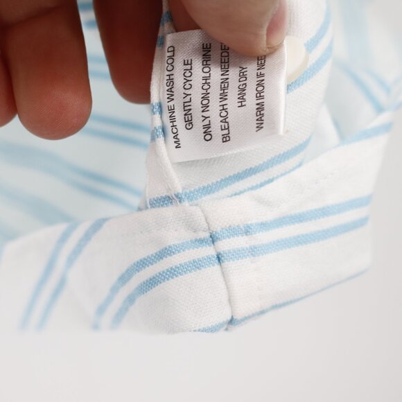 untuckit shirt Mens 3XLC short sleeve button up striped cotton blend stretch - Picture 7 of 13